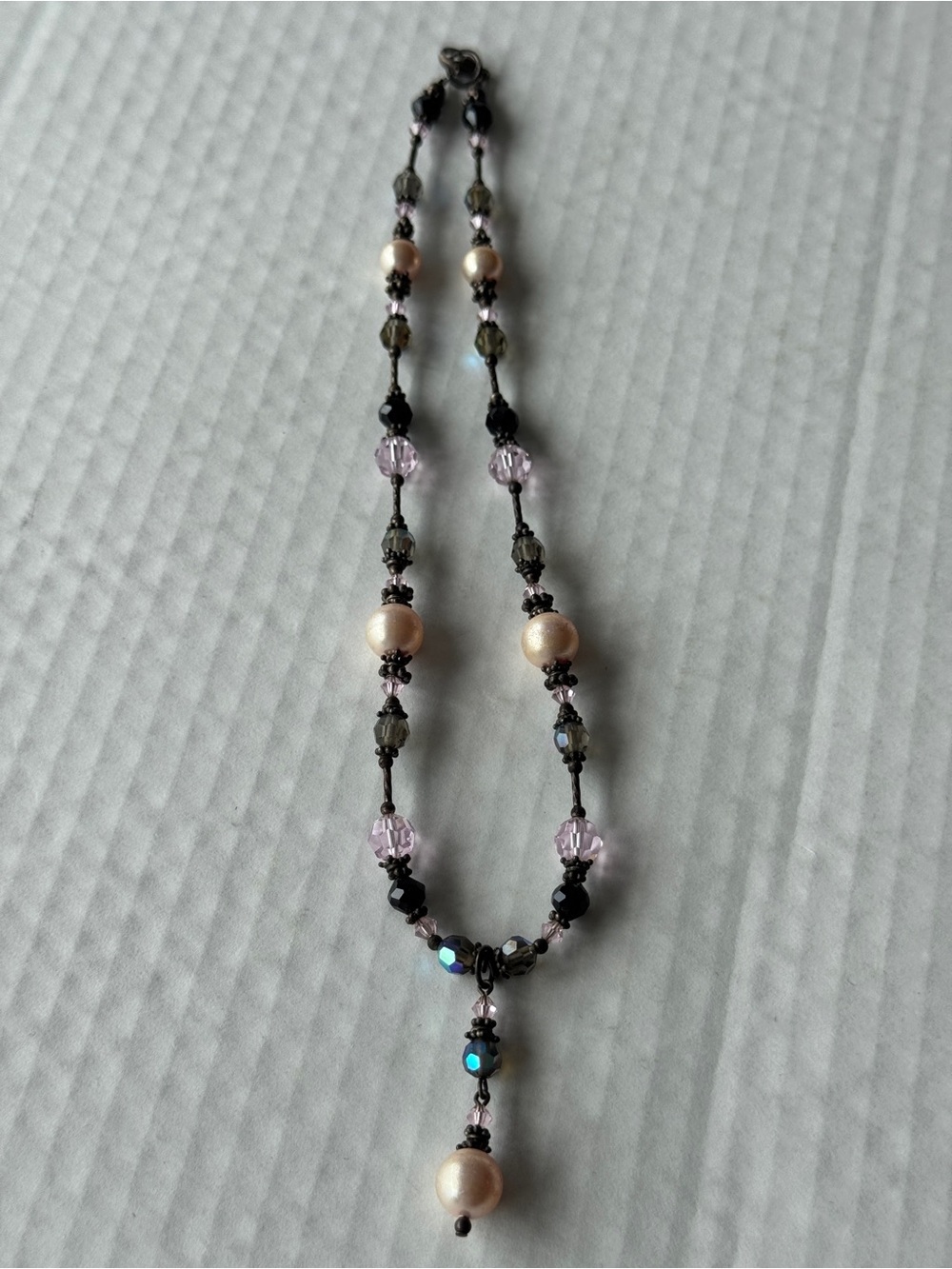 Choker 16”-18” Lavender Pearl Beaded Necklace - Women Jewelry